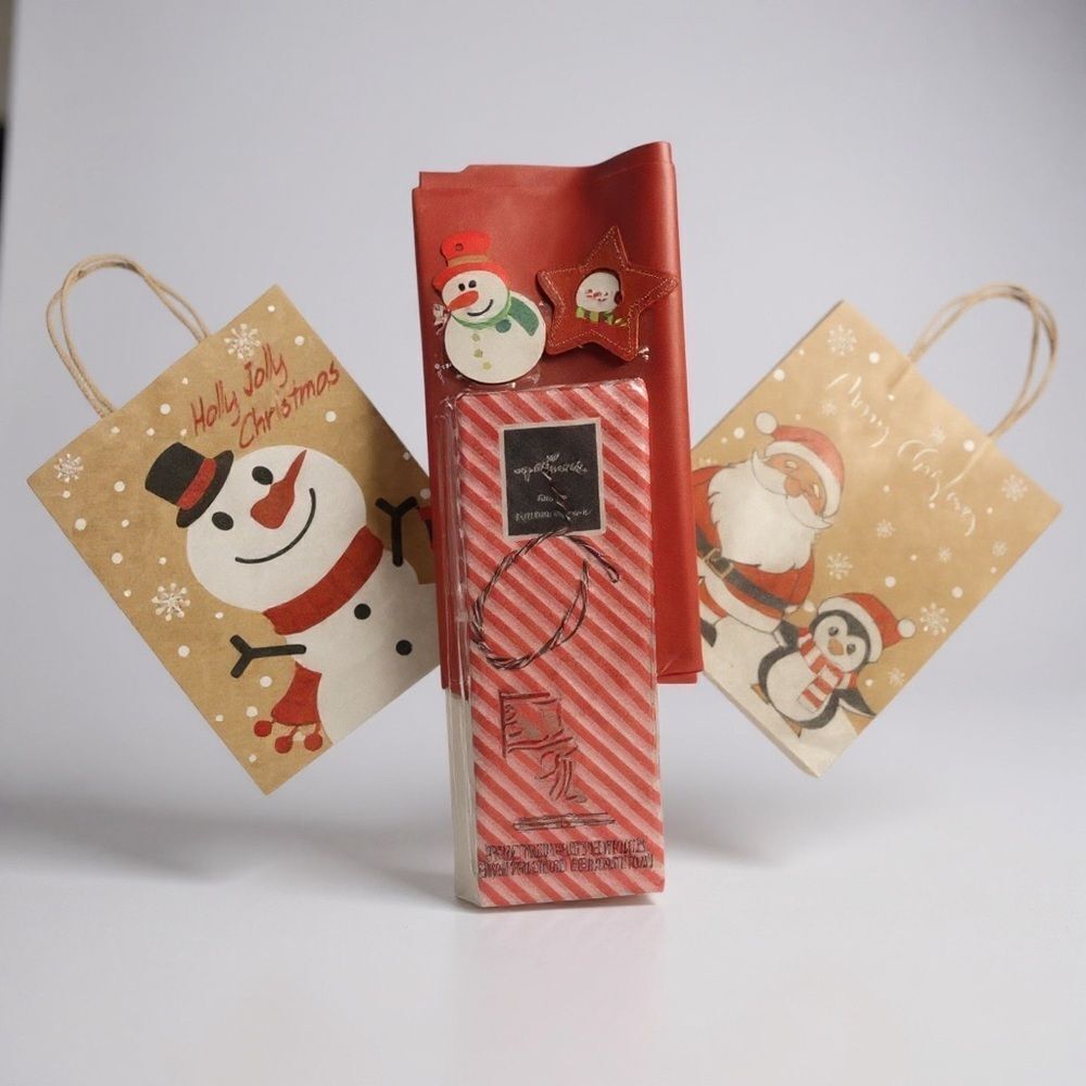 W4. Festive Holiday Gift Bag Set